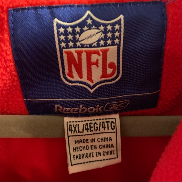 NFL Patriots fleece zipper pull over plus size 4X - Picture 2 of 12